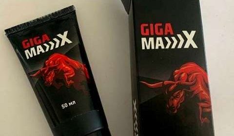 Внешний вид упаковки и геля GigaMax для мужчин